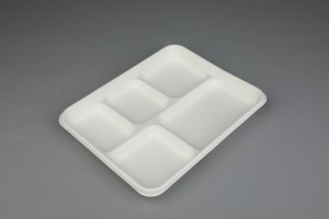 5-compartment tray